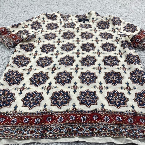 Madewell Top Womens XS Extra Small Silk T-Shirt Vintage Inspired Short Sleeve - Picture 2 of 6